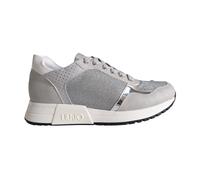 Liu Jo - Zapatillas Deportivas con Logo Plateado Kiss 502 Style - Shoes - Mujer - Gris - 38 EU -