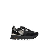 LIU JO Zapatillas Deportivas con Plataforma, Negro y Serpiente, Suela Gruesa (Negro, Sistema Tallas Calzado EU, Adulto, Números, Mediano, 39)