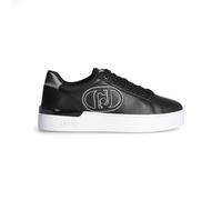 Liu Jo - Zapatillas Liu Jo para mujer, modelo Silvia 93 con cordones, con parte superior de piel y suela de goma, color negro., Negro , 40 EU