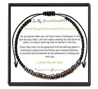 LIU JUN Pulsera para hombre con texto en inglés «To My Man» de cuero trenzado infinito, regalo inspirador de cumpleaños de Wife I Love You Forever And Always hecho a mano, joyería de Navidad para