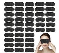 Liubeili - 210 máscaras para dormir a granel, antifaz para dormir con los ojos vendados, cubierta de ojos para juegos de construcción de equipo, fiesta con almohadilla para la nariz y correa ajustable