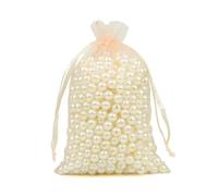 LIUBI 100 Bolsas de Organza de 5 x 7 cm para Regalo, Embalaje de Joyas, Navidad, Halloween, Bodas, cumpleaños, Fiestas, Dulces y Chocolates.