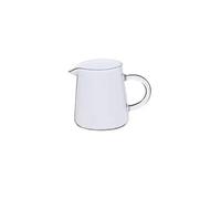LIUBI Jarra de Cristal 300/450/600ml para Leche, Café y Té - Mini Jarra Transparente Con Vertedor