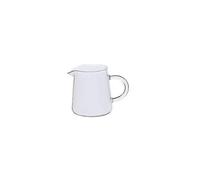 LIUBI Jarra de Cristal 300/450/600ml para Leche, Café y Té - Mini Jarra Transparente Con Vertedor