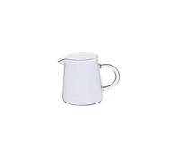 LIUBI Jarra de Cristal 300/450/600ml, Vertedor de Leche, Café y Té Transparente, Mini Jarra