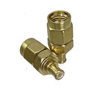 LIUCH 1 adaptador SMA a MCX, conector macho y hembra, terminales de cable for conector coaxial RF(SMA Plug to MCX Plug)
