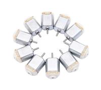 LIUCH 10 Piezas 130 micromotor de CC 3 V-6 V 8000 RPM Motor eléctrico en Miniatura Motor de Cuatro Ruedas Pequeños Juguetes de Bricolaje Hobbies Coche Inteligente