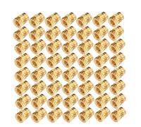 LIUCH 100pcs M3 Thread Knurled Brass Threaded Heat Set Heat Resistant Insert Embedment Nut For 3D Printer Voron 2.4 M3x5x4
