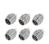 LIUCH 5/20 Uds GX12 GX16 GX20 2 3 4 5 6 7 8 9 10 12 14 15 Pin Conector Circular de Enchufe de aviación de Aviador de Acoplamiento Macho y Hembra(GX12 Nut Male,20pcs,3P)