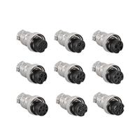 LIUCH 5/20 Uds GX12 GX16 GX20 2 3 4 5 6 7 8 9 10 12 14 15 Pin Conector Circular de Enchufe de aviación de Aviador de Acoplamiento Macho y Hembra(GX16 Female,5pcs,9P)