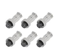 LIUCH 5/20 Uds GX12 GX16 GX20 2 3 4 5 6 7 8 9 10 12 14 15 Pin Conector Circular de Enchufe de aviación de Aviador de Acoplamiento Macho y Hembra(GX12 Female,20pcs,2P)