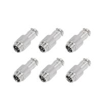 LIUCH 5/20 Uds GX12 GX16 GX20 2 3 4 5 6 7 8 9 10 12 14 15 Pin Conector Circular de Enchufe de aviación de Aviador de Acoplamiento Macho y Hembra(GX12 Docking Male,20pcs,4P)