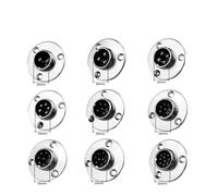 LIUCH 5/20 Uds GX12 GX16 GX20 2 3 4 5 6 7 8 9 10 12 14 15 Pin Conector Circular de Enchufe de aviación de Aviador de Acoplamiento Macho y Hembra(GX16 Flange Male,20pcs,6p)
