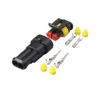 LIUCH 5 conectores impermeables de 1/2/3/4/5/6 pines for cuatrimoto, 12 A, IP68, for cables eléctricos automotrices, for camión y coche.(2P)