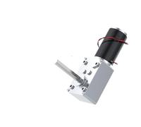 LIUCH 5840-31ZY Motor de Engranaje de Gusano DC 6V ~ 24V Super autobloqueo Control de Velocidad de Avance y Retroceso Longitud del Eje 51MM Motor Cepillado(24V 60RPM_Single Motor)