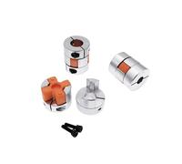 LIUCH Acoplador de Motor Flexible de mandíbula D20L25, acoplador de mandíbula Flexible de araña CNC de Aluminio, 5x8mm, 3mm, 4mm, 5mm, 6mm, 6,35mm, 7mm, 10mm(8x10)