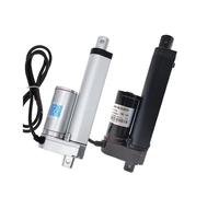 LIUCH Actuador Lineal eléctrico 200mm 150mm 12V/24V DC Controlador de Motor Carrera 100/300/500/700/1000/1200/1500N(12V 300N 35mm s,White 150mm)