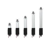 LIUCH Actuador Lineal Micro Nuevo 6 V, 12 y 24 CC, Motor 10 mm, 17,5, 21 25 Carrera, Fuerza 188 N Personalizada(6V 15MM S 64N,17.5mm Stroke)