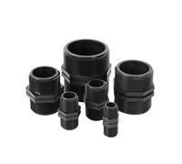 LIUCH Adaptador de acoplamiento de tubería de PVC con rosca macho de 1/2", 3/4", 1", 1,5", 2" y 2,5 pulgadas, conector de agua, juntas de igual diámetro(Type 1)