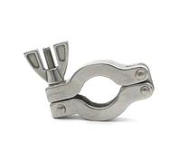 LIUCH Brida KF10 KF16 KF25 KF40 KF50, abrazadera de vacío de acero inoxidable 304, montaje de tubería rápida con soporte 304, junta tórica FKM, 1 ud.(Vacuum Clamp,KF40)