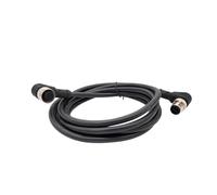 LIUCH Cable Conector de Sensor M12, Doble Cabezal, línea Impermeable, Macho y Hembra, Cable de 2m, Conectores de Sensor Impermeables de 4 Pines, 5 Pines y 8 Pines(Angle F to M 8 p)