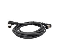 LIUCH Cable Conector de Sensor M12, Doble Cabezal, línea Impermeable, Macho y Hembra, Cable de 2m, Conectores de Sensor Impermeables de 4 Pines, 5 Pines y 8 Pines(Angle F to M 4 p)