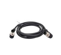 LIUCH Cable Conector de Sensor M12, Doble Cabezal, línea Impermeable, Macho y Hembra, Cable de 2m, Conectores de Sensor Impermeables de 4 Pines, 5 Pines y 8 Pines(Angle M to M 8 p)