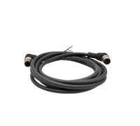 LIUCH Cable Conector de Sensor M12, Doble Cabezal, línea Impermeable, Macho y Hembra, Cable de 2m, Conectores de Sensor Impermeables de 4 Pines, 5 Pines y 8 Pines(Angle M to M 4 p)
