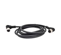 LIUCH Cable Conector de Sensor M12, Doble Cabezal, línea Impermeable, Macho y Hembra, Cable de 2m, Conectores de Sensor Impermeables de 4 Pines, 5 Pines y 8 Pines(Angle F to F 4 p)
