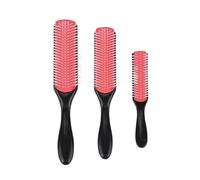 LIUCH Cepillo for peinar el cabello, paja de trigo, cepillo for desenredar, salón de peluquería, peine for pelo liso y rizado, cepillo for el cabello enredado, herramientas de estilismo(Pink-small 2.5