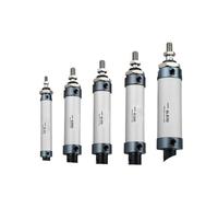 LIUCH Cilindros neumáticos de aire, cilindro de doble compresión, cilindro neumático mini, diámetro 16/20/25, carrera de 40 mm, 25/50, 100, 200, palanca simple(50mm Stroke,Bore 25mm)