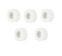 LIUCH Cinta autoadhesiva impermeable negra, impermeable, antifugas, resistente al agua, for reparación, sellado y sellado.(5rolls-white,3M_25MM)