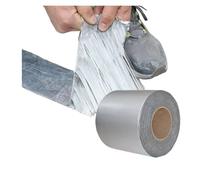LIUCH Cinta impermeable de alta temperatura, resistente al agua, lámina de aluminio, cinta de butilo gruesa, for reparación de grietas en techos, piscinas y conductos, cinta autosellante sellada.(1Met
