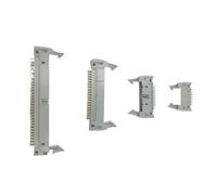 LIUCH Conector de cabezal eyector recto DC2 10P 14P 16P 20P 26P 10 14 16 20 26 pines, paso de 2,54 mm, gris, 180 grados, conector de línea de caja de zócalo de bocina IDC de PCB macho(STRAIGHT PIN_8 P