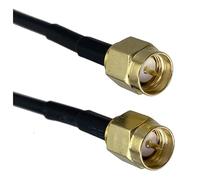 LIUCH Conector de cable flexible de puente RF RG174 SMA macho a SMA macho, terminales de cable de 4 pulgadas a 10 pies(1.5M)