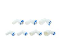 LIUCH Conector de codo para agua RO 1/4" 3/8" OD Tubo flexible 1/4" 3/8" 1/2" macho sistema de ósmosis inversa Conector for tubo de plástico (For 3I8 Inch OD Hose,3I8 Male Thread)