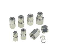 LIUCH Conector de tubería de compresión con casquillo SS 304, rosca NPT de 1/8, 1/4, 3/8 y 1/2, 6, 8, 10 y 12 mm, adaptador de acero inoxidable de 1/4 y 1/2"(PCF-BSPP,1I4 Inch OD Tube,3I8 Thread)