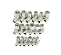 LIUCH Conector de tubería de compresión con casquillo SS 304, rosca NPT de 1/8, 1/4, 3/8 y 1/2, 6, 8, 10 y 12 mm, adaptador de acero inoxidable de 1/4 y 1/2"(PL-BSPT,6mm OD Tube,1I2 Thread)