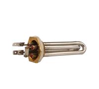 LIUCH Elemento calefactor eléctrico de brida de 32 mm y 700 W for dispensador, elemento calefactor tubular de cabezal hexagonal de 1,0"