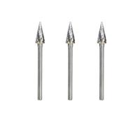 LIUCH Fresas rotativas de carburo de tungsteno, herramientas de corte de diamante doble for tallado de piedra y acero, trabajo de metal, 3 uds.(3PCS S-B)