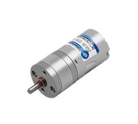 LIUCH JGA25-370 Motorreductor Miniatura Motor DC 6V 12V 24V eléctrico Alto par 12/16/26/30/35/60/77/130/170/280/1360 RPM(35,12V)