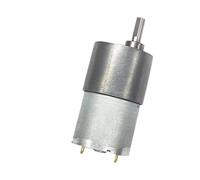 LIUCH JGB37-3530 Motor de Engranaje CC 12/24v, Caja Engranajes Totalmente Metal 37mm, motorreductor 7RPM-1600 RPM, Eje excéntrico Alto par Motop(7 RPM,DC 12V)