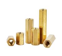 LIUCH M2 M2.5 M3 M4 M5 Espaciador hexagonal de latón for montaje en perno, placa base de PCB, rosca hexagonal, tuerca, columna hueca, perno separador, tornillo(20mm (20pcs),M5)