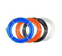 LIUCH Manguera de poliuretano for componentes de aire, 1 m, 2 m, 5 m, 10 m y 20 m, 4 mm, 6 mm, 8 mm, 10 mm y 12 mm, for compresores(Black 5m,6x4mm)