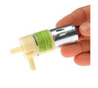 LIUCH Minibomba de agua autocebante Mini 370 de 0,9 l/min, CC 7,4 V, 9 V, 12 V, microbomba eléctrica de diafragma, pequeña, con escobillas de carbón y bajo nivel de ruido.