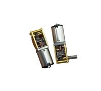 LIUCH Motor de Caja de Cambios de Metal N20, Eje Simple/Doble/Largo, CC de 3V-12V, Velocidad Lenta, Alto par, Engranaje de Tornillo sin Fin, Robot DIY, Modelo de Coche((C) 34-136RPM_Single Shaft)