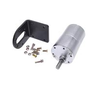 LIUCH Motor de CC de 24 V y 12 V con Soporte de Montaje, motorreductor de Eje excéntrico GB37RG de Alto par y Soporte de Motor.(20RPM_12V with Bracket)