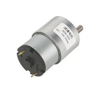 LIUCH Motor de Engranaje de CC de 6V/12V/24V, Caja de Engranajes de Alto par de 7RPM a 960RPM, Motor de Engranaje de reducción eléctrica Reversible JGB37-520(107,12V)