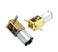 LIUCH Motor de Engranaje Micro Mini N20 DC 3V 6V 12V 4-381RPM Motor de reducción de Engranaje eléctrico de Metal de Alto Torque Caja de Cambios de Motor de Velocidad Lenta(12V 120 RPM,Double Shaft)