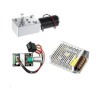 LIUCH Motor de Engranaje Reductor 5840-31ZY DC 12V 24V, Alto par, Alta Potencia, 2-70kg, 7RPM-470RPM, Motor de Engranaje helicoidal invertido(24V 470RPM_Package D)